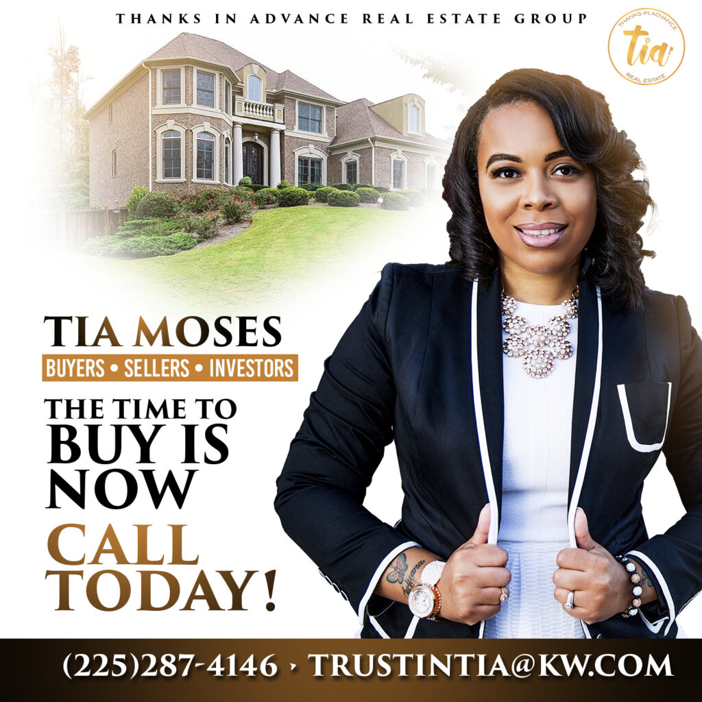 Tia Moses Real Estate flyer promotion